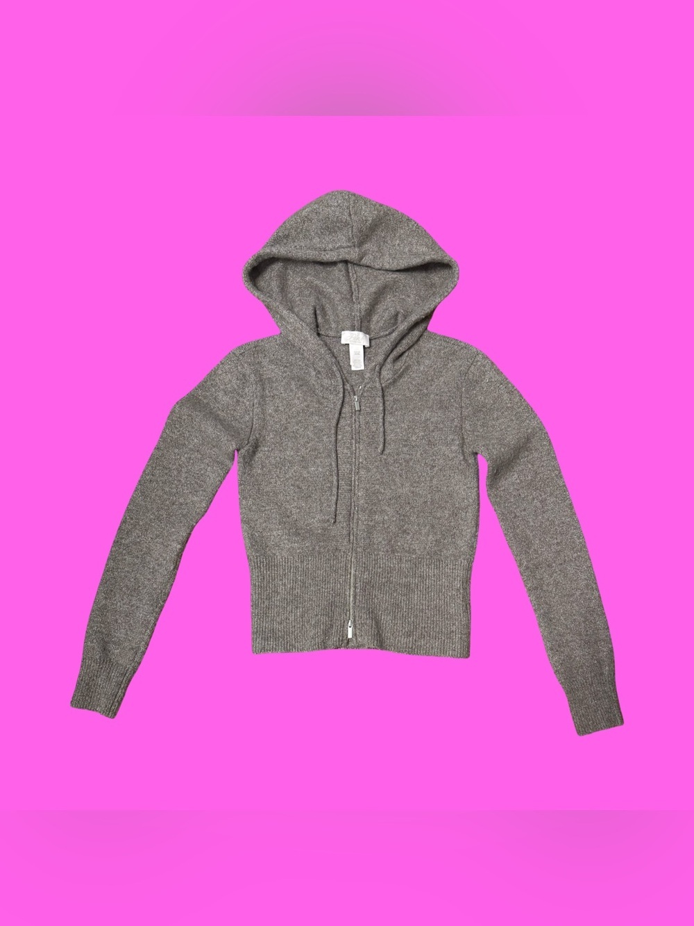 Victoria’s Secret Purple Knit Zip-Up Hoodie Sweater!